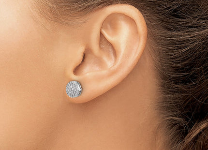 14k White Gold Earrings Style EM5479 - Classique Jewelry Inc.