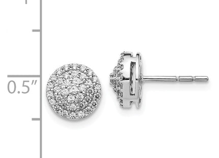 14k White Gold Earrings Style EM5479 - Classique Jewelry Inc.