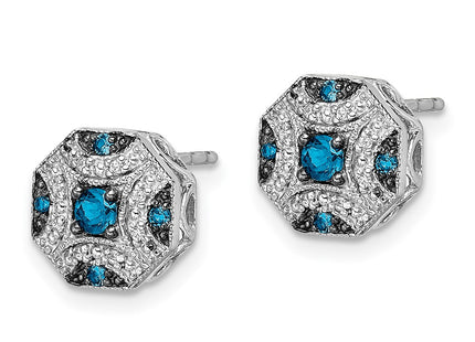 14k White Gold Earrings Style EM5486 - Classique Jewelry Inc.