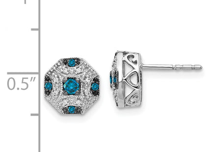 14k White Gold Earrings Style EM5486 - Classique Jewelry Inc.