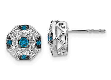 14k White Gold Earrings Style EM5486 - Classique Jewelry Inc.