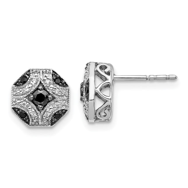 14k White Gold Earrings Style EM5486 - Classique Jewelry Inc.
