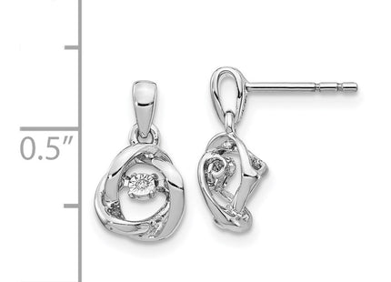 14k White Gold Earrings Style EM5488 - Classique Jewelry Inc.