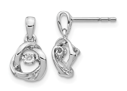 14k White Gold Earrings Style EM5488 - Classique Jewelry Inc.