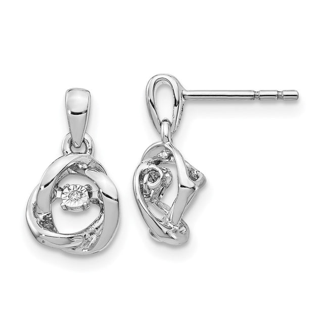 14k White Gold Earrings Style EM5488 - Classique Jewelry Inc.