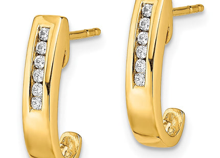 14k Yellow Gold Earrings Style EM5492 - Classique Jewelry Inc.