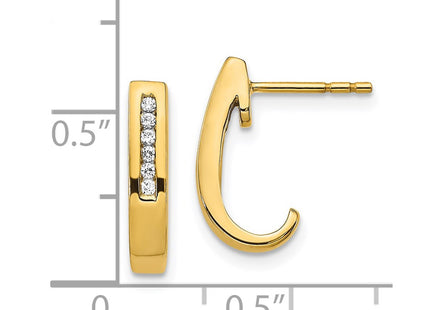 14k Yellow Gold Earrings Style EM5492 - Classique Jewelry Inc.