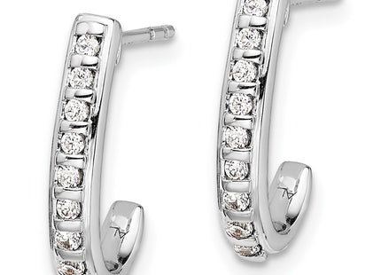 14k White Gold Earrings Style EM5493 - Classique Jewelry Inc.