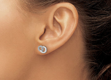 14k White Gold Earrings Style EM5501 - Classique Jewelry Inc.