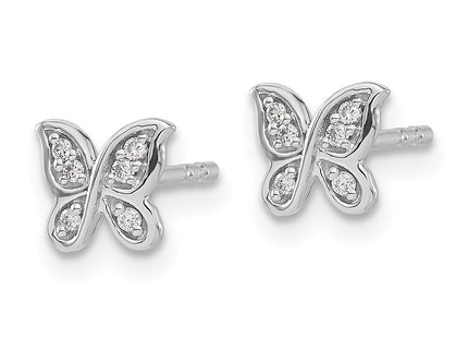 14k White Gold Earrings Style EM5503 - Classique Jewelry Inc.