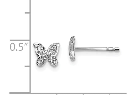 14k White Gold Earrings Style EM5503 - Classique Jewelry Inc.