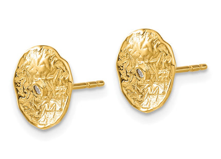 14k Yellow Gold Earrings Style EM5505 - Classique Jewelry Inc.