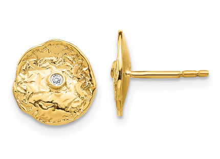 14k Yellow Gold Earrings Style EM5505 - Classique Jewelry Inc.