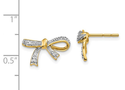 14k Yellow Gold Earrings Style EM5507 - Classique Jewelry Inc.
