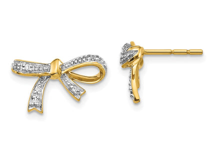 14k Yellow Gold Earrings Style EM5507 - Classique Jewelry Inc.