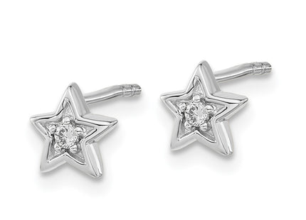14k White Gold Earrings Style EM5510 - Classique Jewelry Inc.