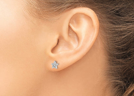 14k White Gold Earrings Style EM5510 - Classique Jewelry Inc.