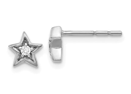 14k White Gold Earrings Style EM5510 - Classique Jewelry Inc.