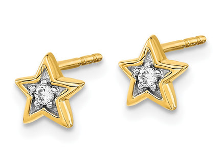 14k Yellow Gold Earrings Style EM5510 - Classique Jewelry Inc.