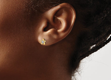 14k Yellow Gold Earrings Style EM5510 - Classique Jewelry Inc.