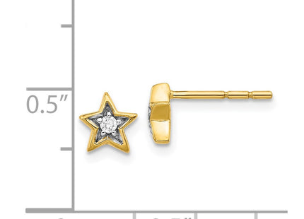 14k Yellow Gold Earrings Style EM5510 - Classique Jewelry Inc.