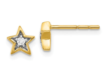 14k Yellow Gold Earrings Style EM5510 - Classique Jewelry Inc.