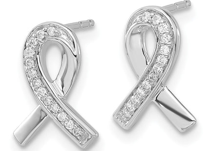 14k White Gold Earrings Style EM5512 - Classique Jewelry Inc.