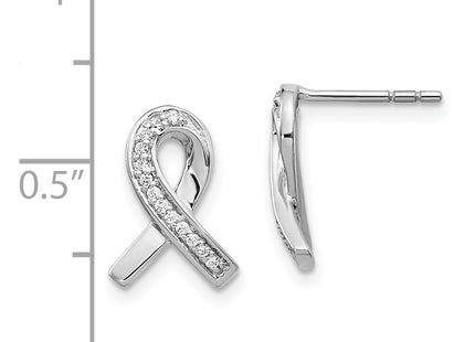 14k White Gold Earrings Style EM5512 - Classique Jewelry Inc.