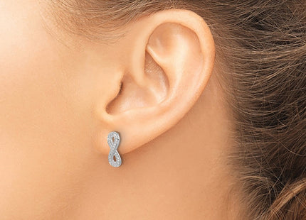 14k White Gold Earrings Style EM5513 - Classique Jewelry Inc.