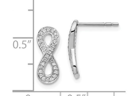 14k White Gold Earrings Style EM5513 - Classique Jewelry Inc.