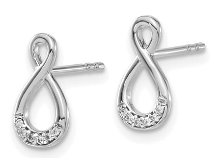 14k White Gold Earrings Style EM5515 - Classique Jewelry Inc.