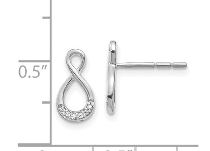 14k White Gold Earrings Style EM5515 - Classique Jewelry Inc.