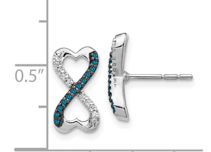 14k White Gold Earrings Style EM5516 - Classique Jewelry Inc.