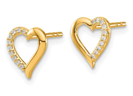 14k Yellow Gold Earrings Style EM5521 - Classique Jewelry Inc.