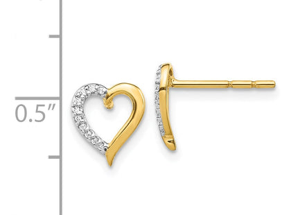 14k Yellow Gold Earrings Style EM5521 - Classique Jewelry Inc.
