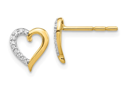 14k Yellow Gold Earrings Style EM5521 - Classique Jewelry Inc.