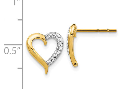 14k Yellow Gold Earrings Style EM5521 - Classique Jewelry Inc.