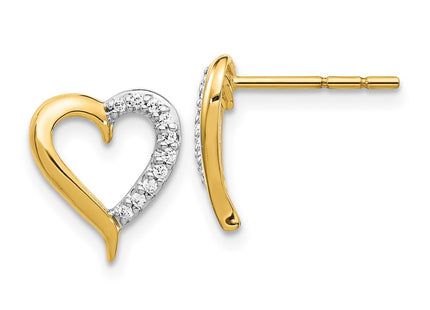 14k Yellow Gold Earrings Style EM5521 - Classique Jewelry Inc.