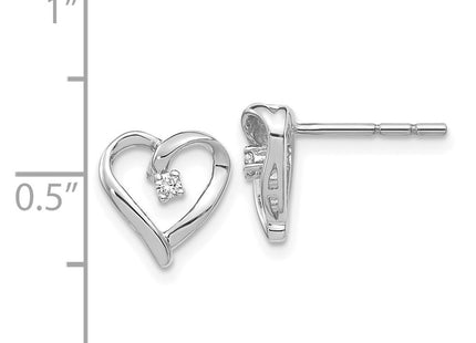 14k White Gold Earrings Style EM5522 - Classique Jewelry Inc.
