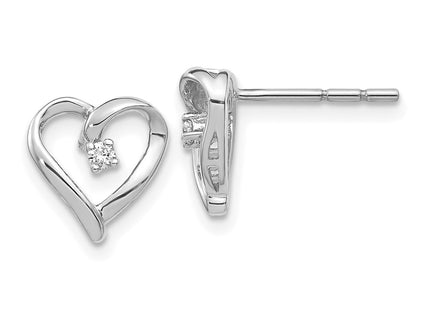 14k White Gold Earrings Style EM5522 - Classique Jewelry Inc.