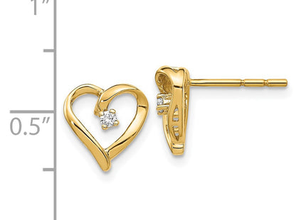 14k Yellow Gold Earrings Style EM5522 - Classique Jewelry Inc.