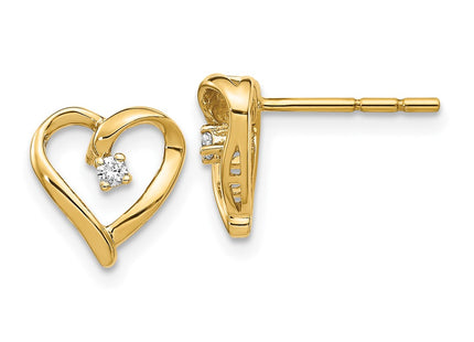 14k Yellow Gold Earrings Style EM5522 - Classique Jewelry Inc.