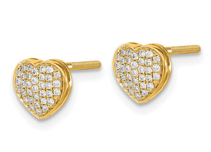 14k Yellow Gold Earrings Style EM5525 - Classique Jewelry Inc.