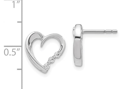 14k White Gold Earrings Style EM5528 - Classique Jewelry Inc.