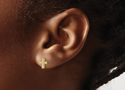 14k Yellow Gold Earrings Style EM5533 - Classique Jewelry Inc.