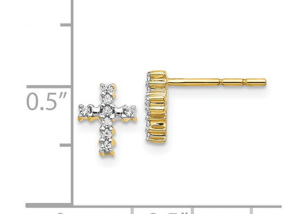 14k Yellow Gold Earrings Style EM5533 - Classique Jewelry Inc.