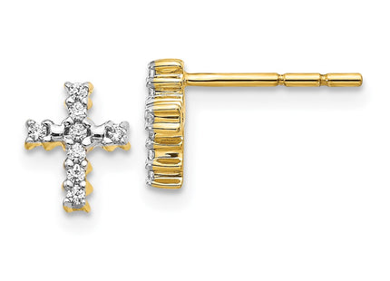 14k Yellow Gold Earrings Style EM5533 - Classique Jewelry Inc.