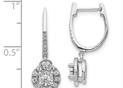 14k White Gold Earrings Style EM5542 - Classique Jewelry Inc.