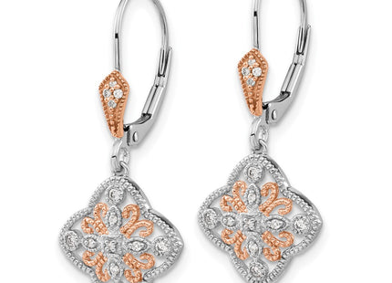 14k White Gold Earrings Style EM5547 - Classique Jewelry Inc.