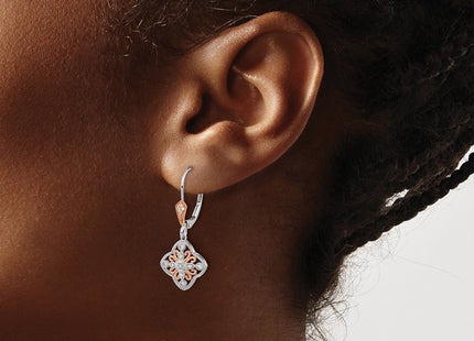 14k White Gold Earrings Style EM5547 - Classique Jewelry Inc.